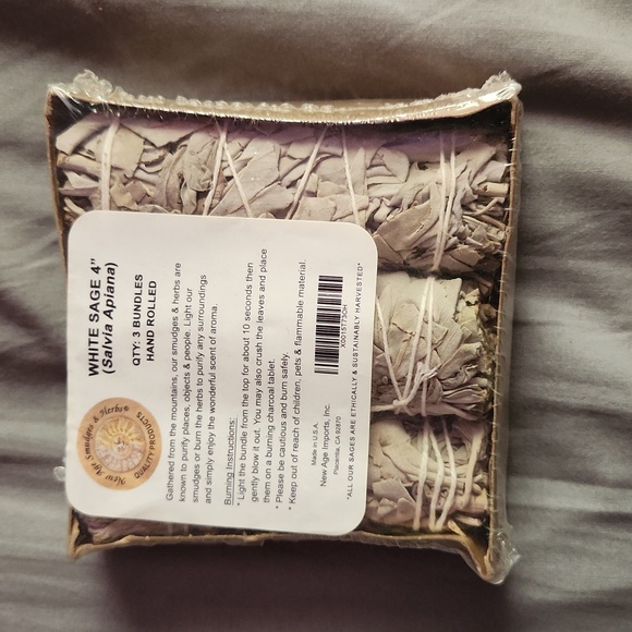 White Sage 4" Bundle of 3 - Picture 1 of 1